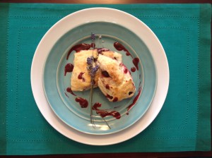 Blackberry Lavender Scones